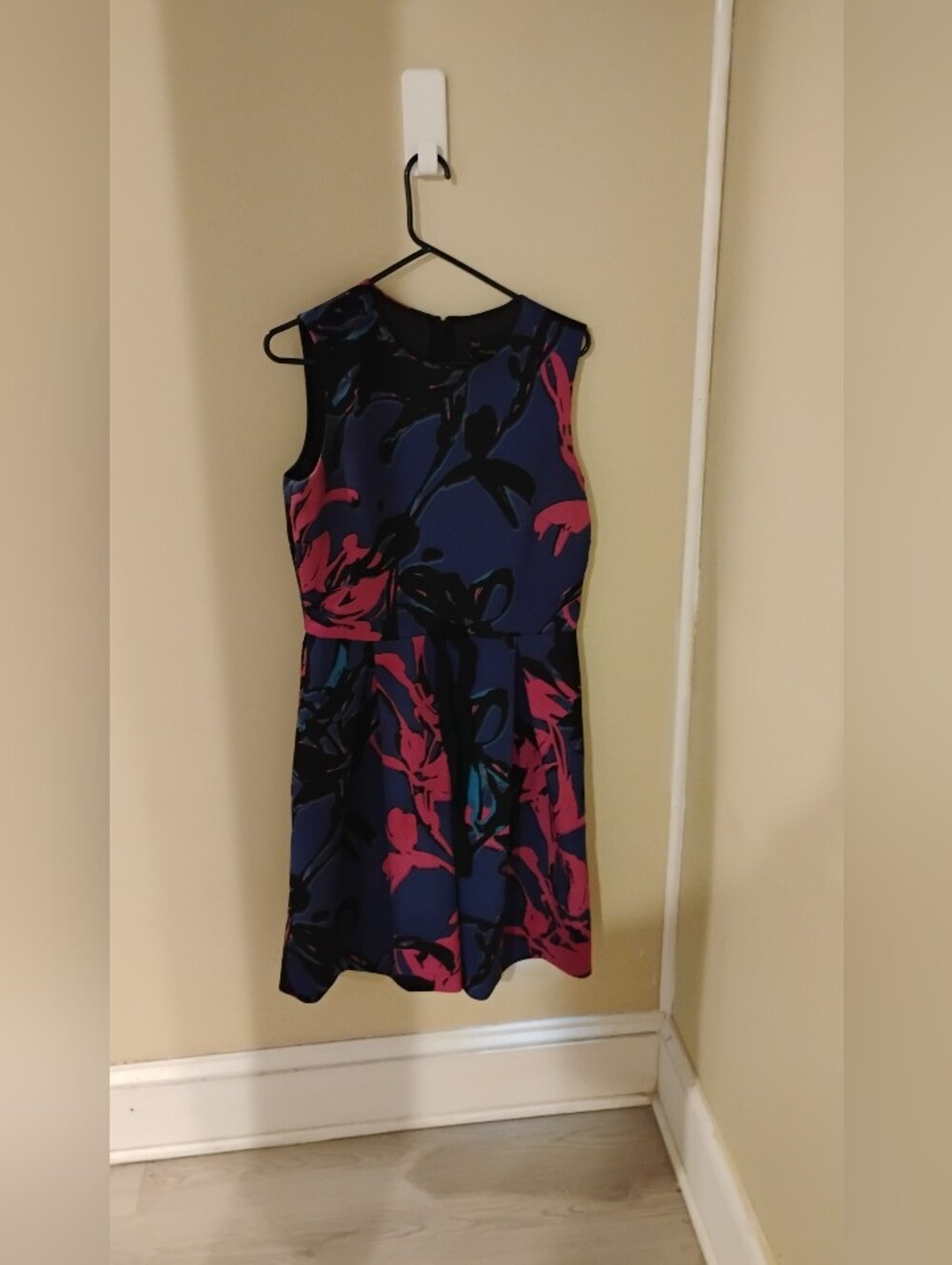 Just... Taylor Womens Floral Scuba Fit and Flare Mini Dress Sleeveless Sz 10